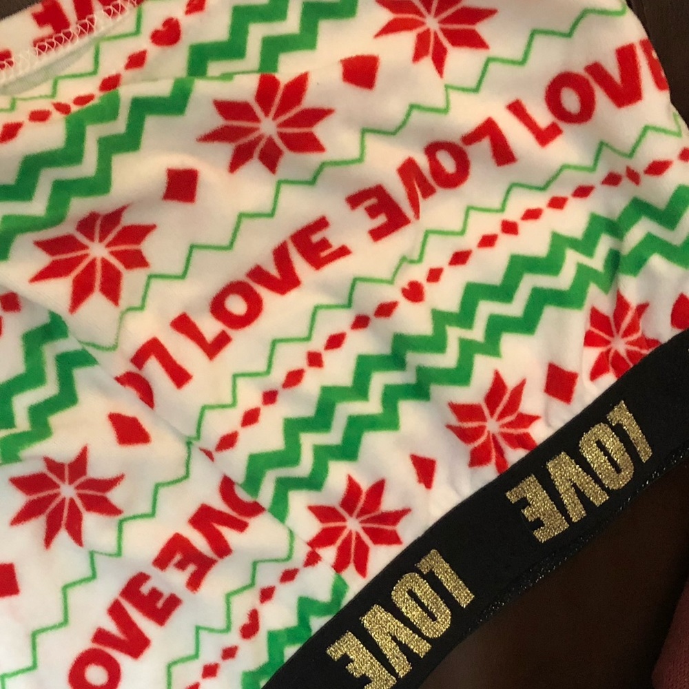 Christmas color PJ shorts